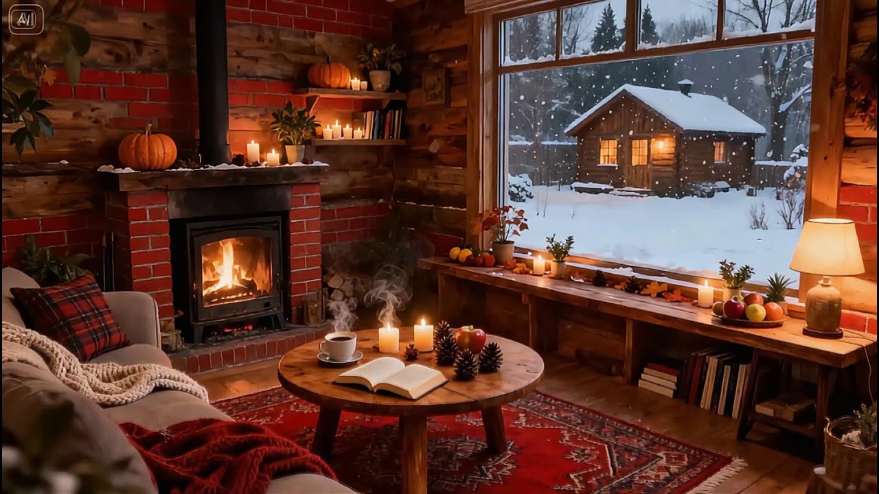 Blizzard Night Jazz Café – Winter Chill Music for Work, Late-Night Study & Calm Ambience