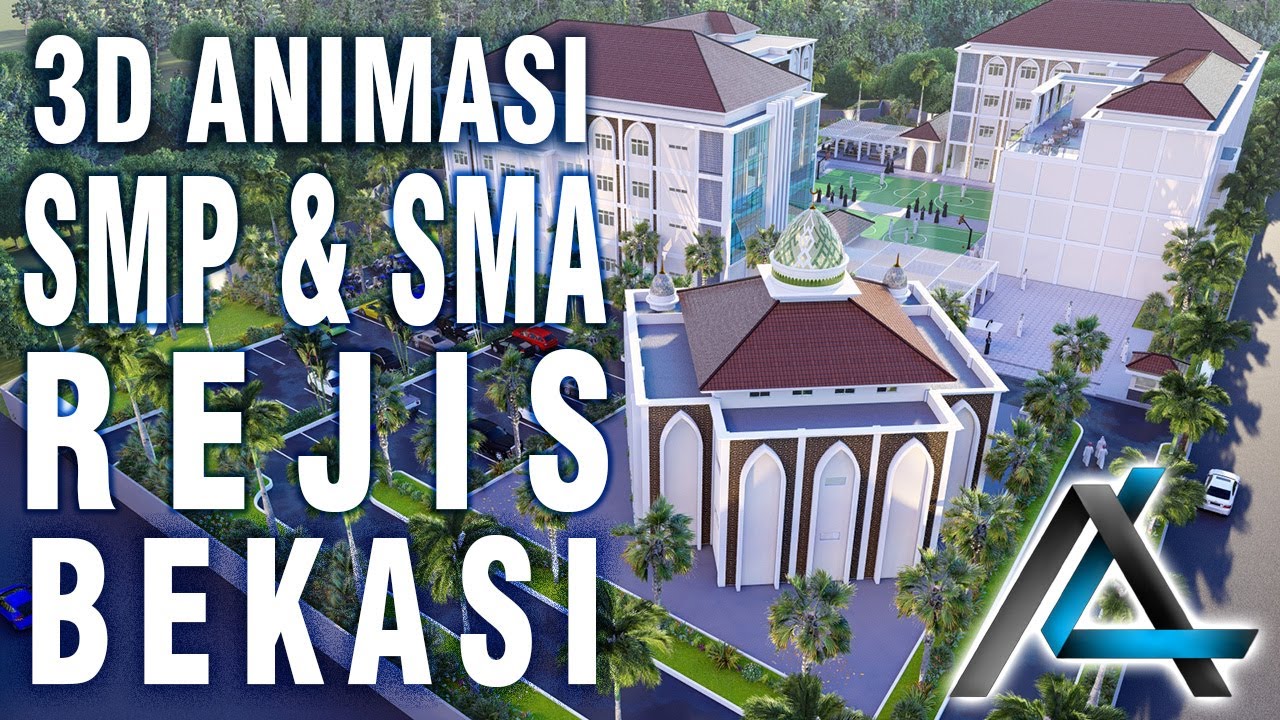 3D ANIMASI SEKOLAH SMP & SMA REJIS - BEKASI #jasaarsitek #arsitek #desainsekolah