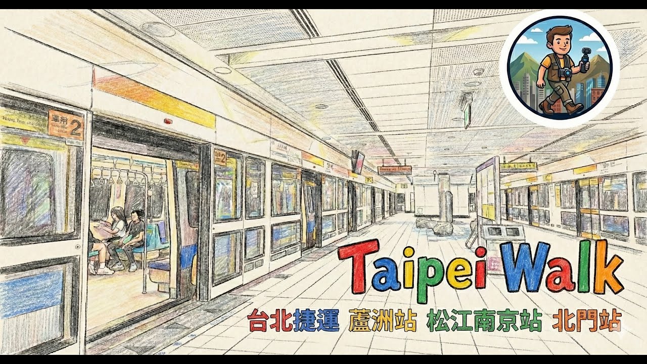 Taipei Walk 台北散策 台北捷運 蘆洲站 松江南京站 北門站 20251024 POCKET 3