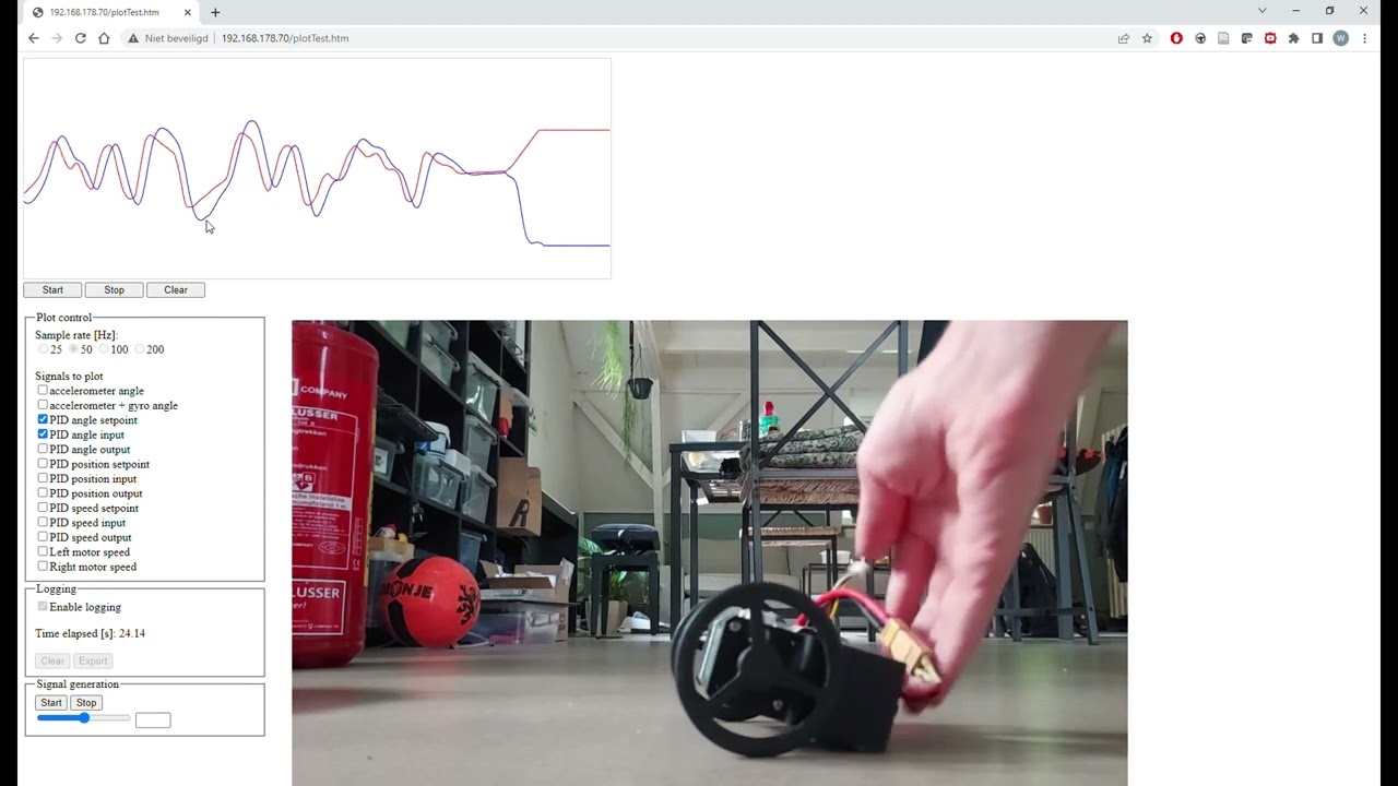 Balancing robot now detects step loss and can self right