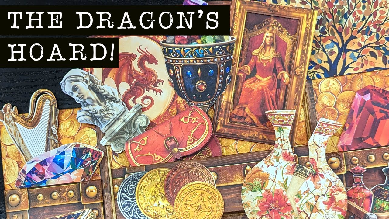 Dragon's Hoard Junk Journal Ephemera Kit Tutorial | Fantasy Junk Journal Idea