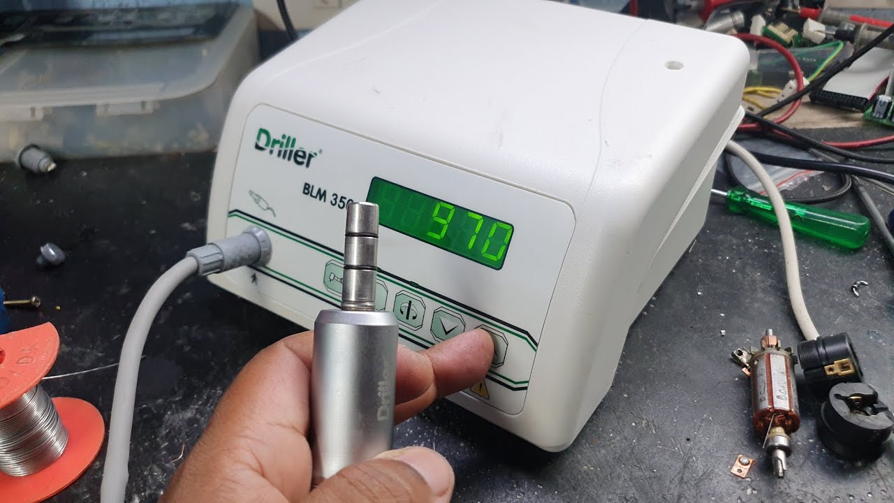 Manutenção motor de implante Drilher BLM350 Dr. Guilherme  - SP. 
