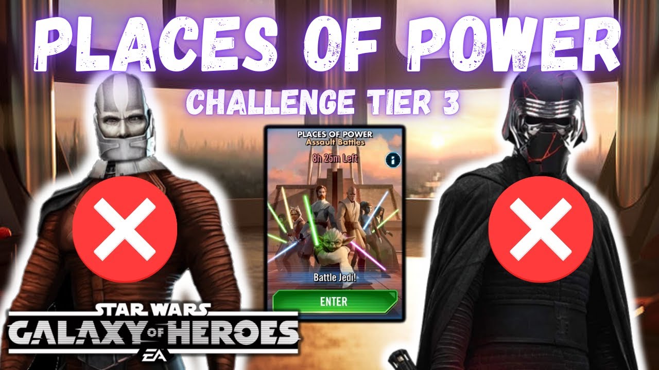 How to 3 Star Places of Power Challenge Tier 3 WITHOUT Malak, SLKR, or SEE