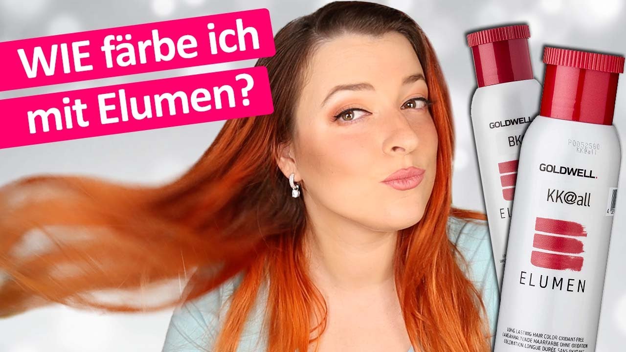 Haare rot färben mit Elumen - Anleitung | Elumen KK@All und BK@6 Haarfarbe - Fuchsrot