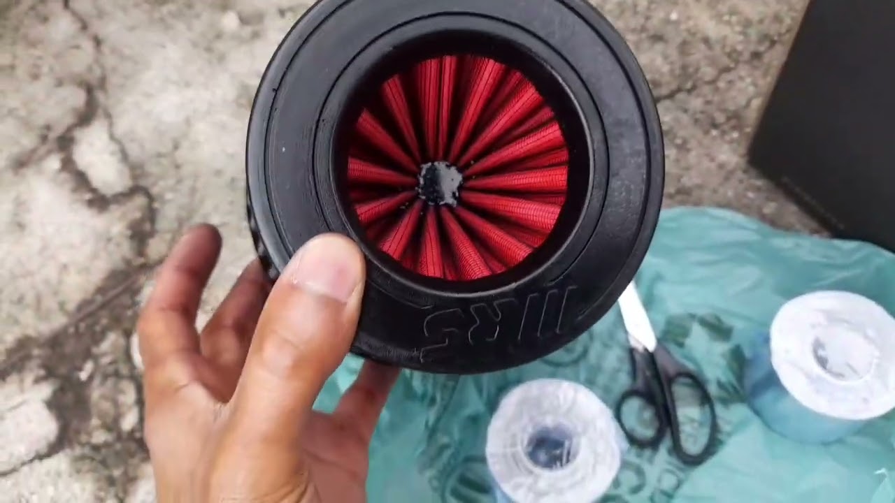 Colocando filtro novo e porca quebrada.