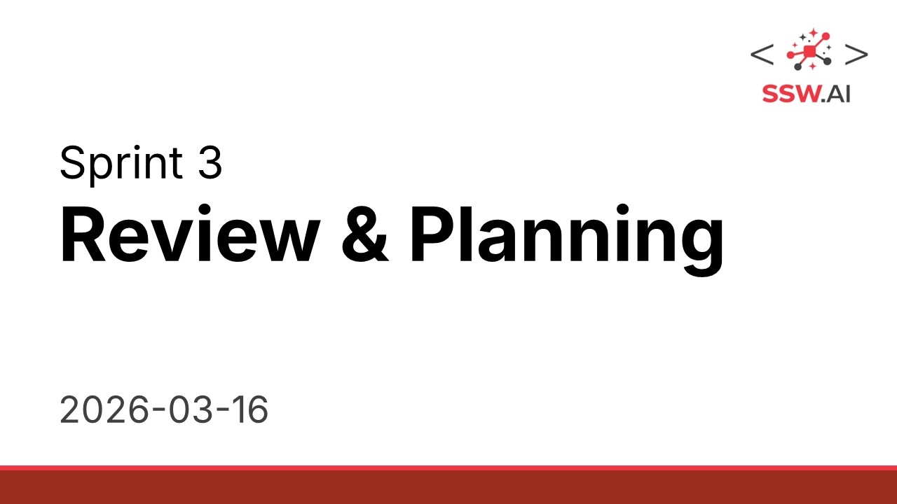 Sprint 3 - SSW.AI - Review and Planning Meeting 2026-03-16