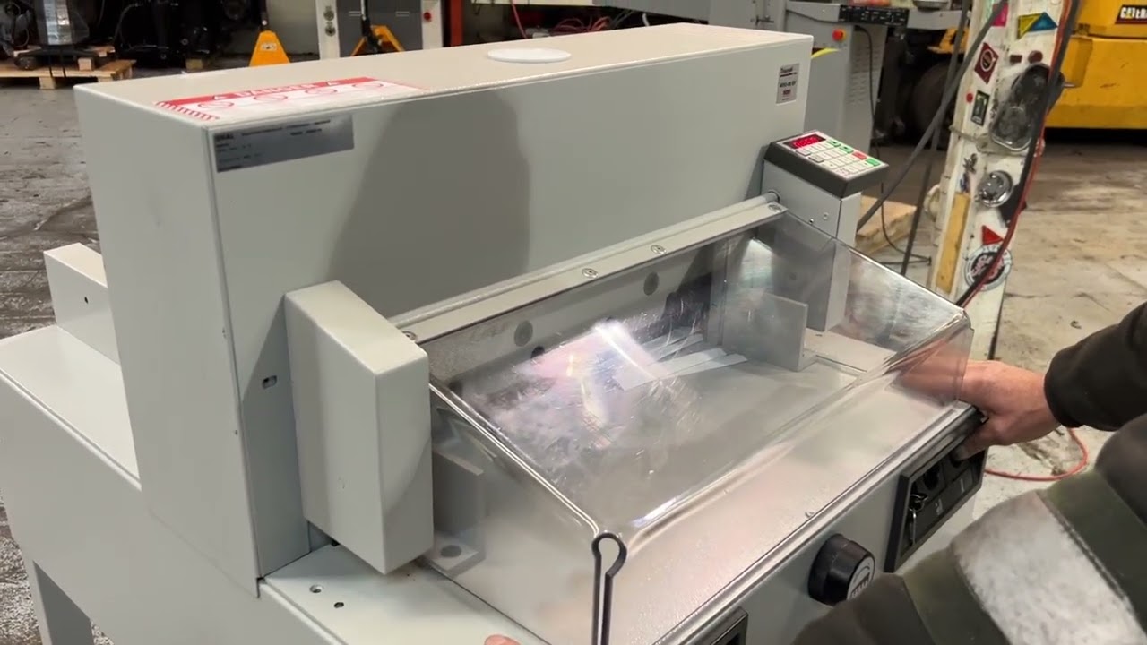 2012-Ideal Triumph 4850-95 Programable Paper cutter/Safety- Single Phase