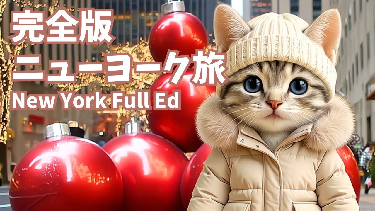 【完全版】セレブ子猫るるの旅『ニューヨーク編』 | Jet-Set Kitten Lulu: New York Edition #子猫 #luxurytravel #travelvlog #ai猫