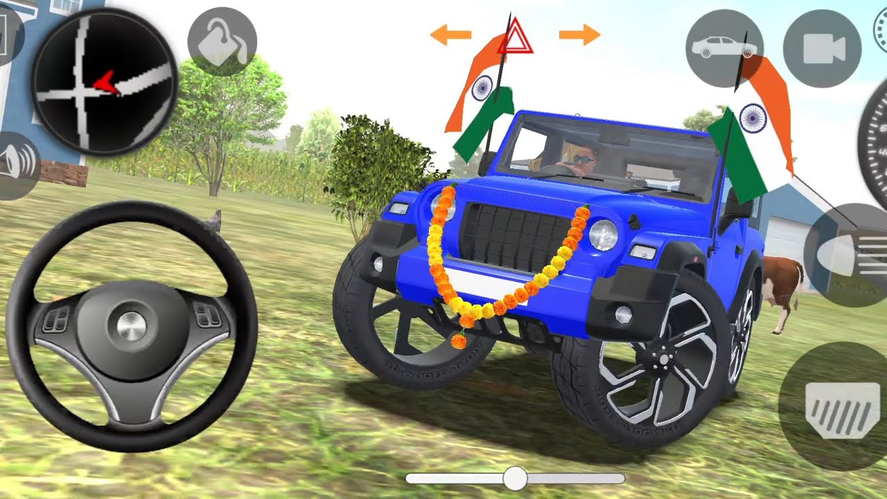 Modified Mahindra Thar👿Games:Indian Blue Thar (Gadi Wala Game) Car Game Android Game - 