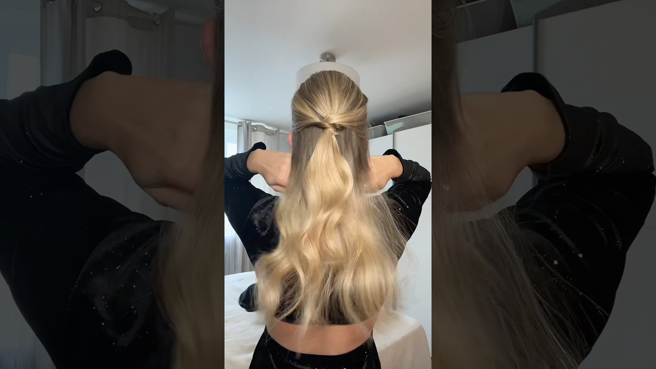 Halboffene festliche Frisur✨ 