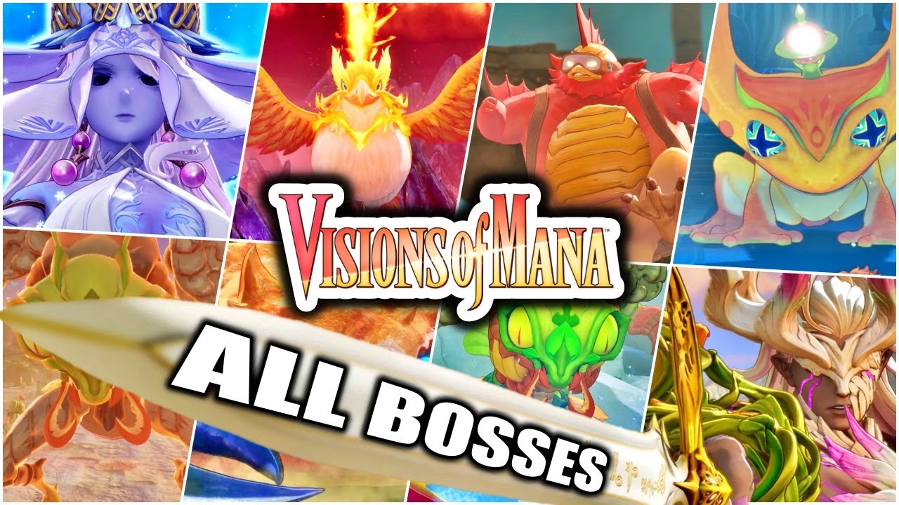 All Bosses - Visions of Mana - All Boss Fights