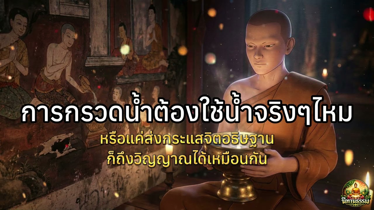 กรวดน้ำ ต้องใช้น้ำจริงไหม? แค่ส่งกระแสจิตถึงวิญญาณได้ไหม? | อานิสงส์การกรวดน้ำที่ถูกต้อง