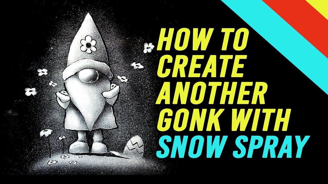 Easter Gonk tutorial using snow spray (edited)