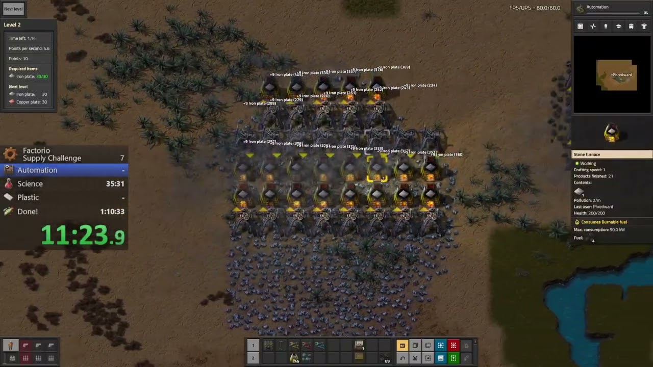 Highlight： Factorio  Supply Challenge Speedrun Attempt 2! v1847434601 1080p60