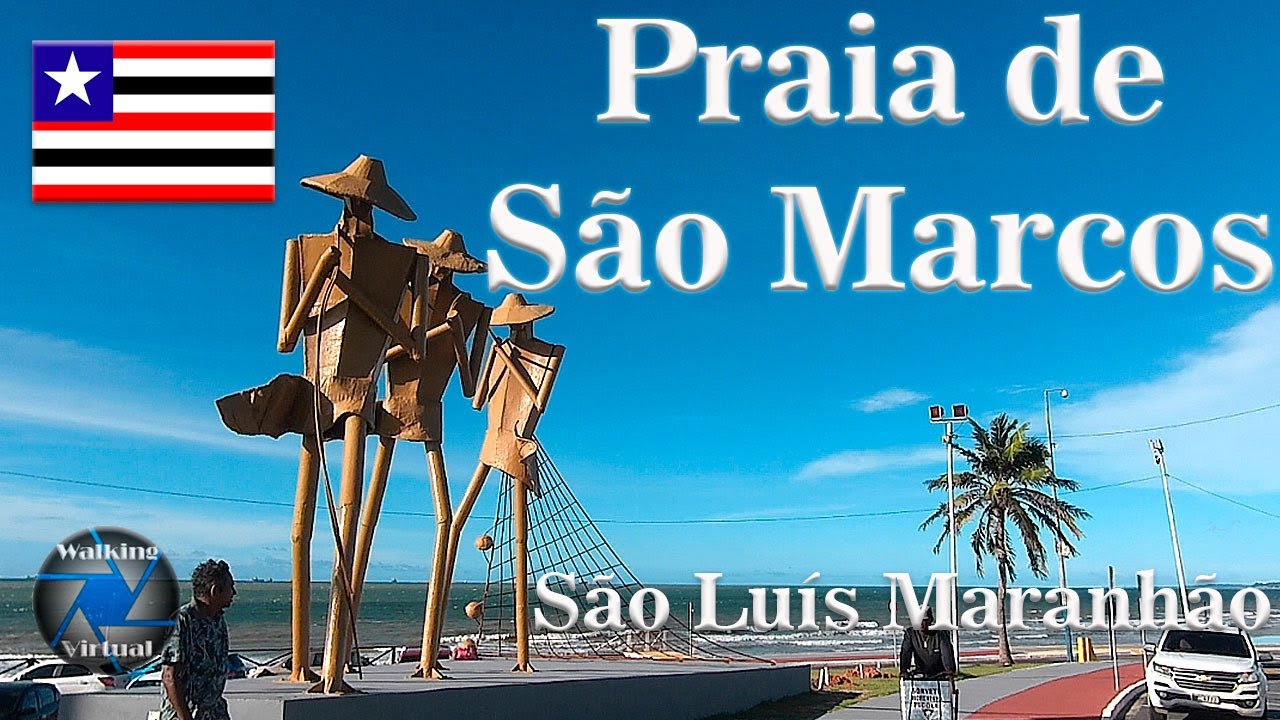 🇧🇷 Walking tour I São Luís do Maranhão I Praia de São Marcos I Avenida Litorânea