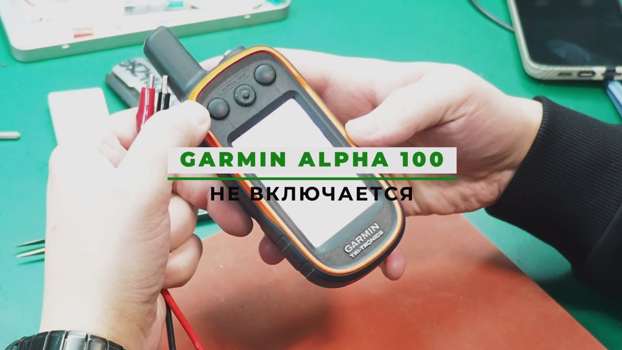 Garmin Alpha 100 не включается