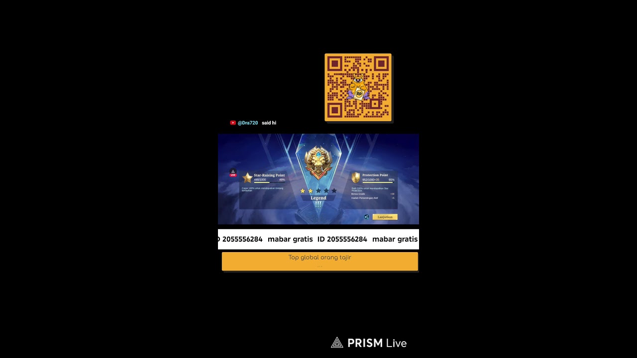 puhs rank legend to mythic || sini Mabar nert !!