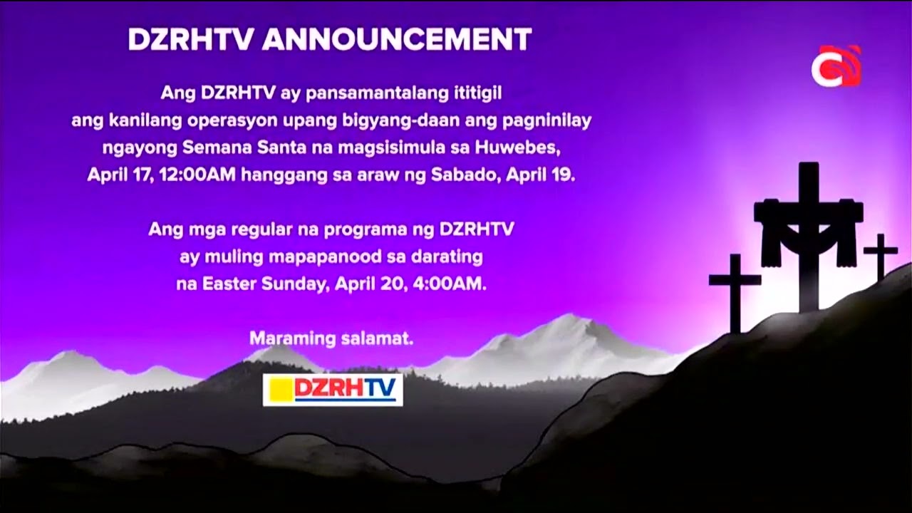 DZRHTV - Testcard (4.20.2025)