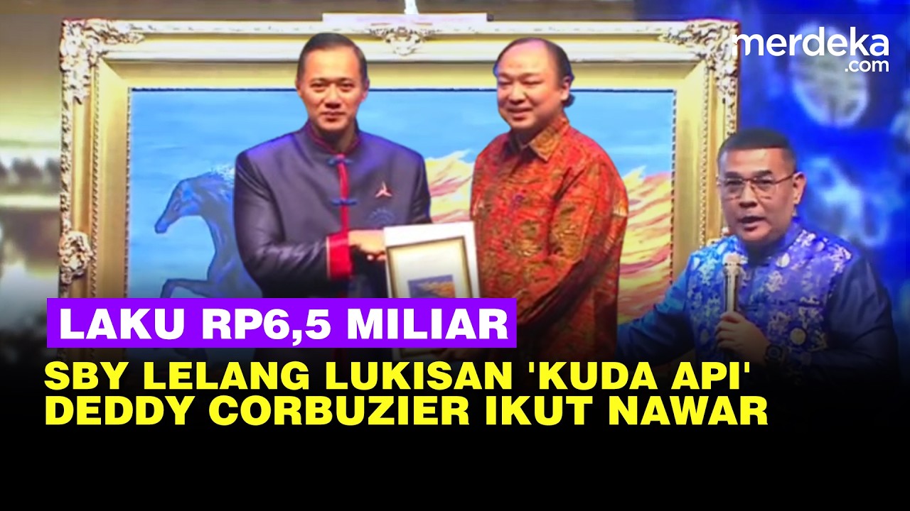 Momen SBY Lelang Lukisan Imlek Kuda Api Laku Rp6,5 Miliar, Deddy Corbuzier Ikut Tawar
