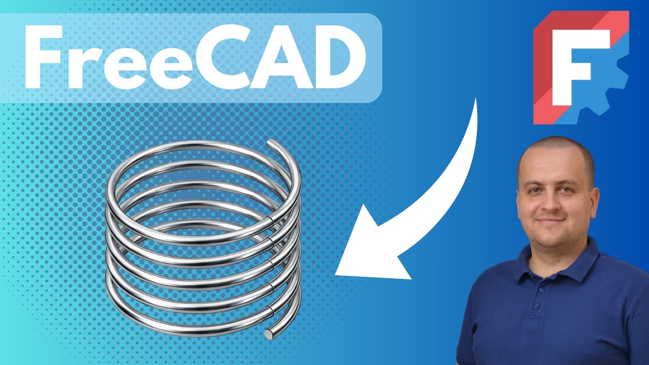 FreeCAD: Jak zrobić sprężynę (helisa) - 2 sposoby krok po kroku