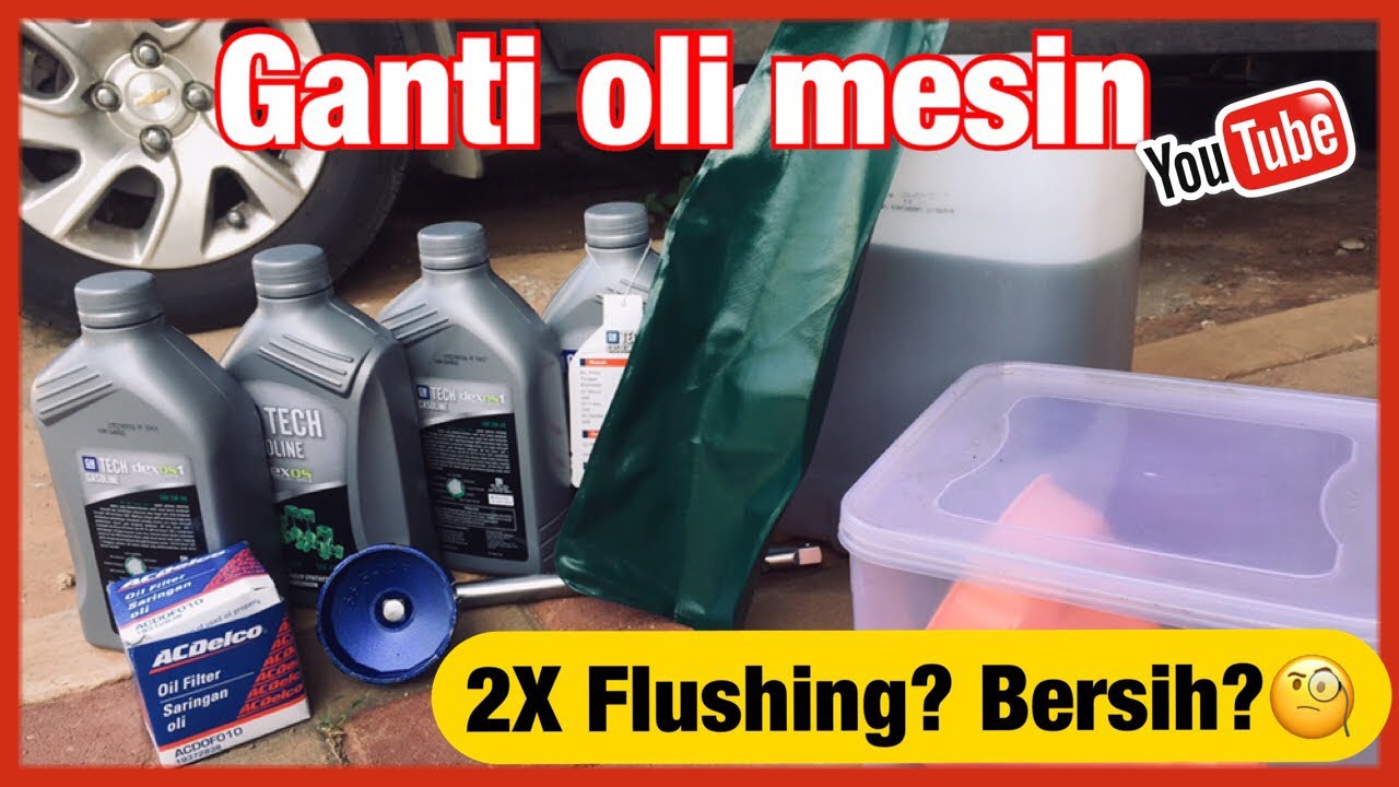 DIY #17: Engine Oil Change|Ganti Oli Mesin|2X Flushing|Chevrolet Spin 1.5|OLM VS Lubricheck|👀👍