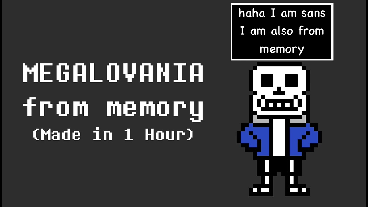 Megalovania made from memory (in one hour!)