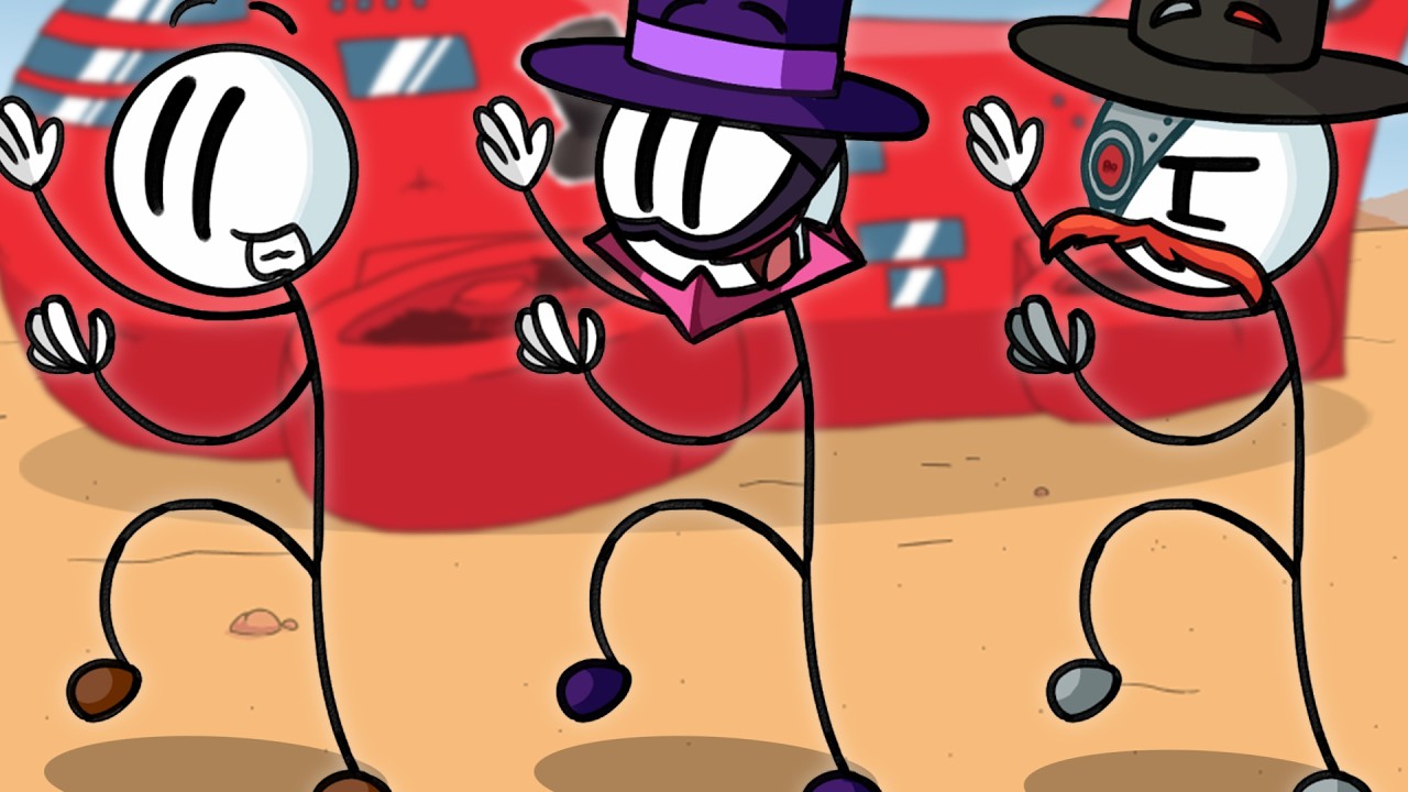 The First Time Henry Stickmin Experience (100% Fails + Endings)