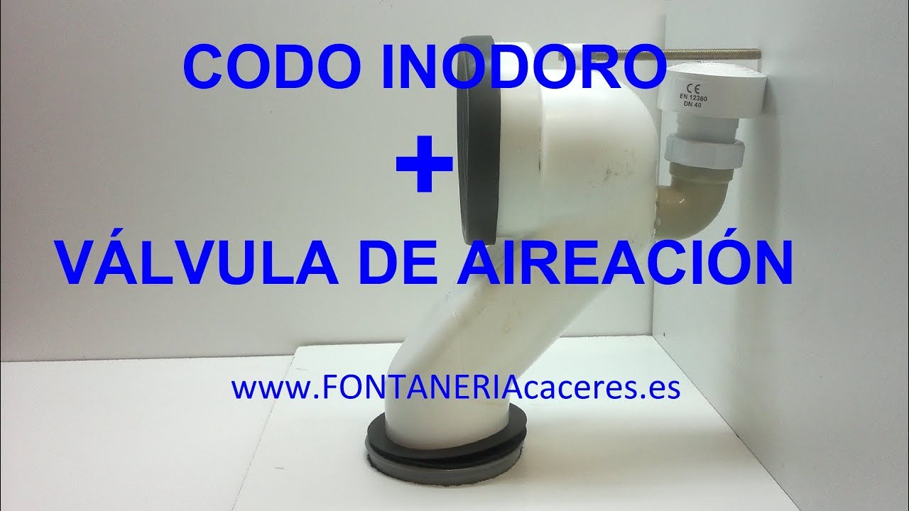 mal olor en el W.C. adiós, codo evacuación de inodoro con Válvula aireación.