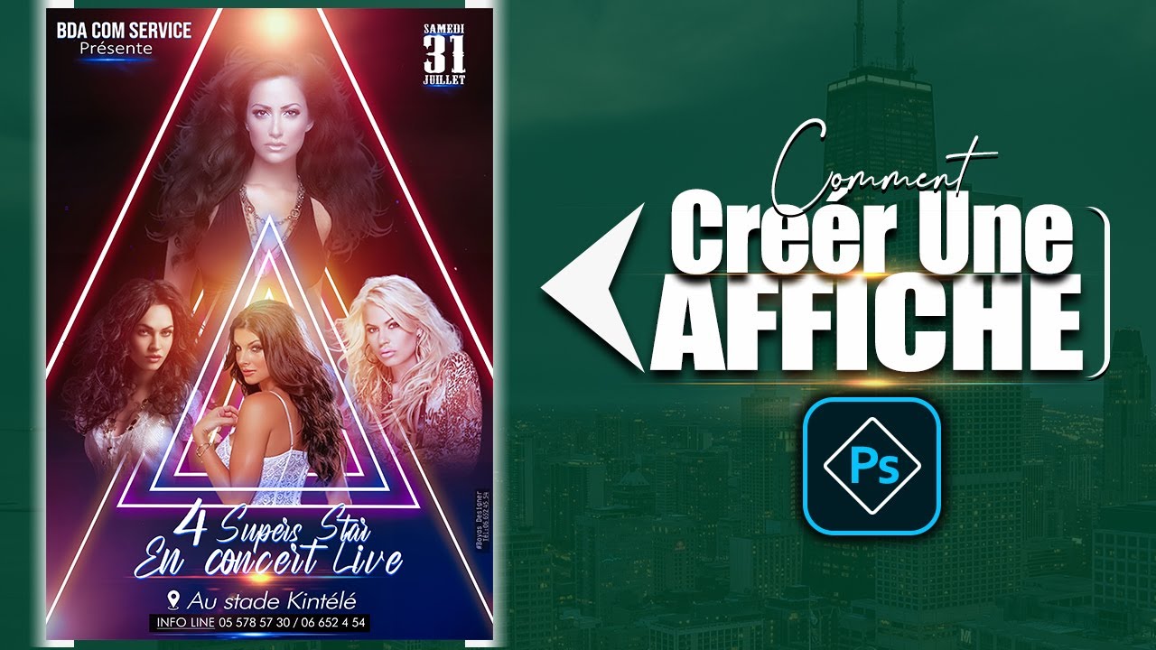 [TUTO BOY] COMMENT CRÉER UNE AFFICHE SUR PHOTOSHOP (Affiche Professionnelle) Flyer