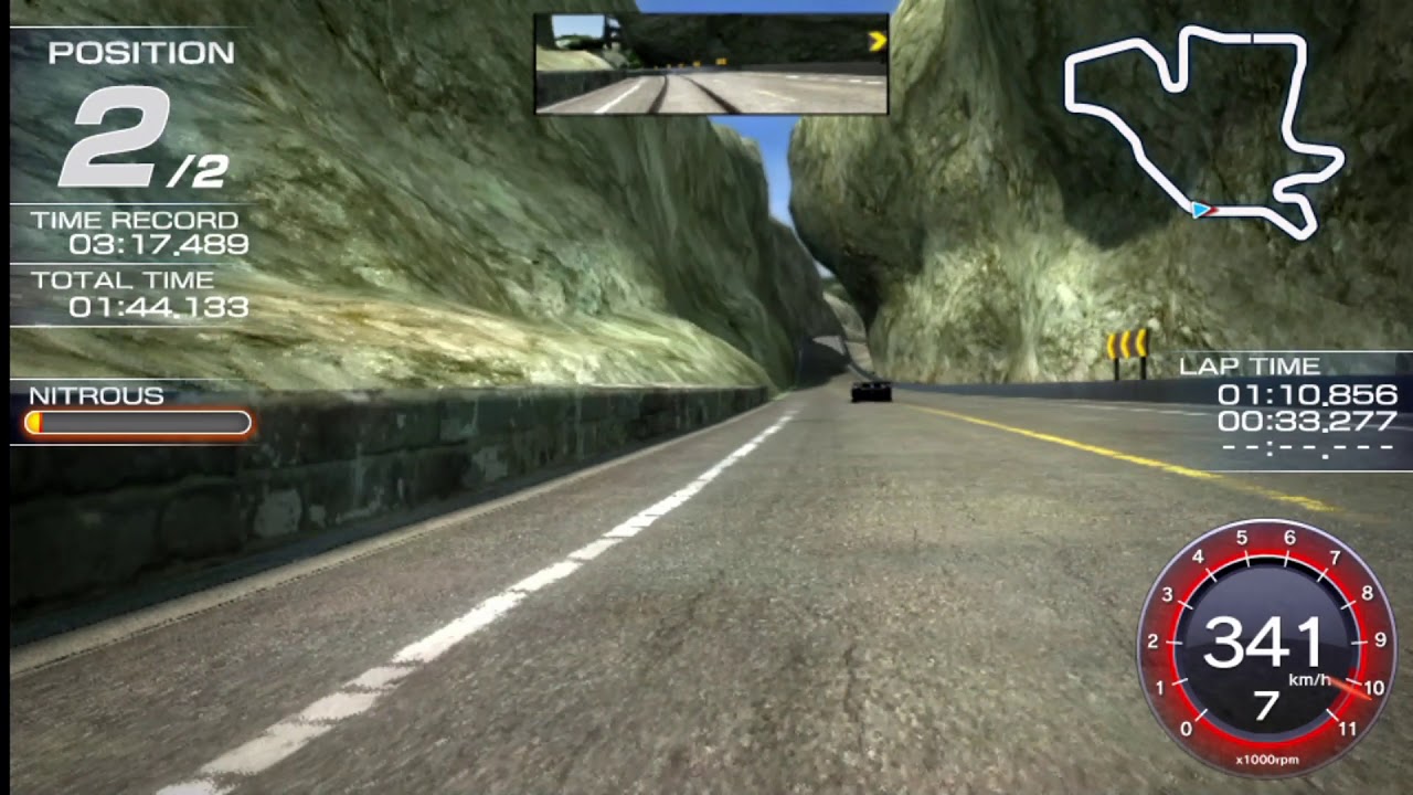 Ridge Racer (Vita), Crinale Duel win with SYNCi in Highland Cliffs R