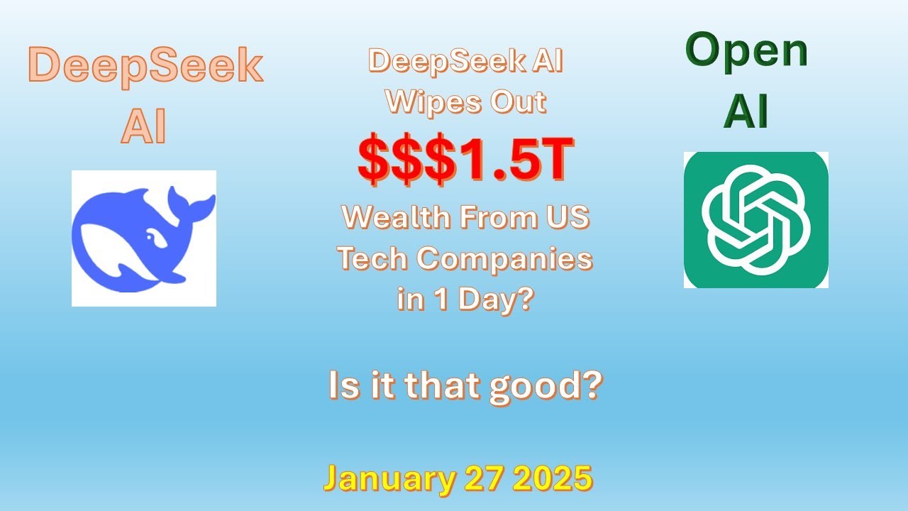 Deepseek AI Wipes Out $1.5T from US Tech Companies