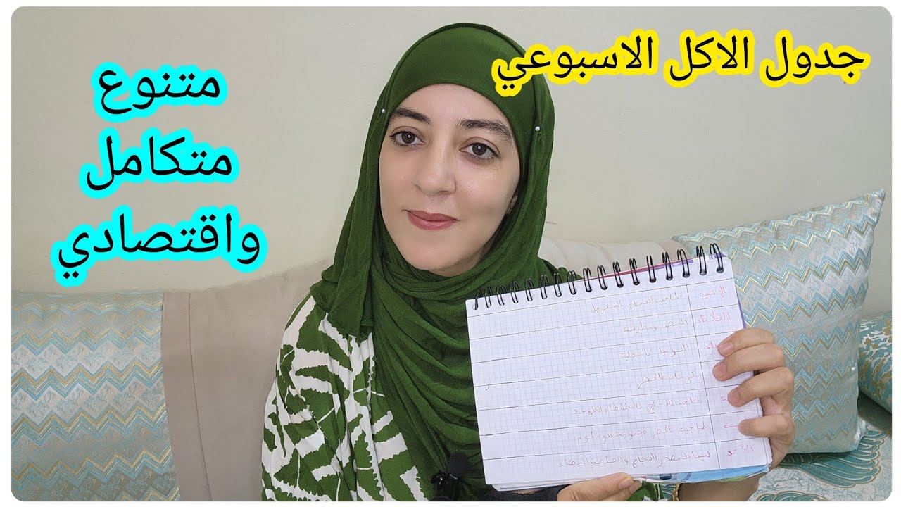 جدول الاكل الاسبوعي🥩متنوع واقتصادي للناس الدراوش🥞بلا كثرة البروتوكول