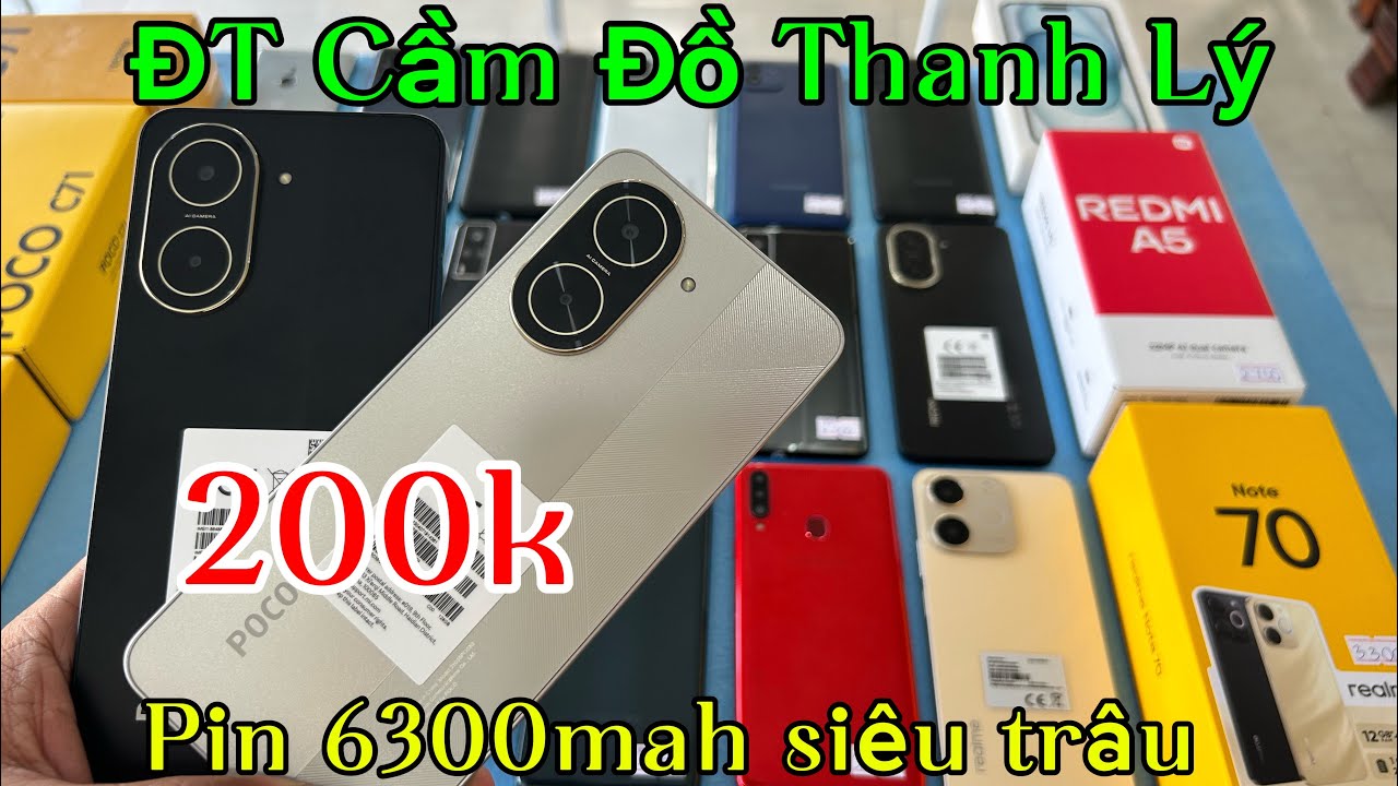 Ship không cọc | Giảm 100-200k xiaomi poco C71 , redmi A5 , realme note 70 , iphone 7 , vivo giá rẻ
