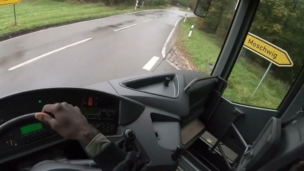 POV Bus driving Germany (Wittenberg-Bad Schmiedeberg) Manual shifter