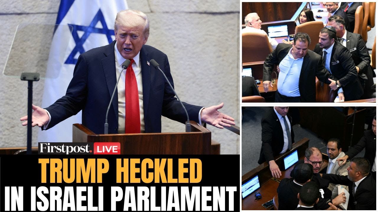 Trump LIVE: Donald Trump Addresses Israeli Parliament | Trump Knesset Speech | Trump Heckled | N18G