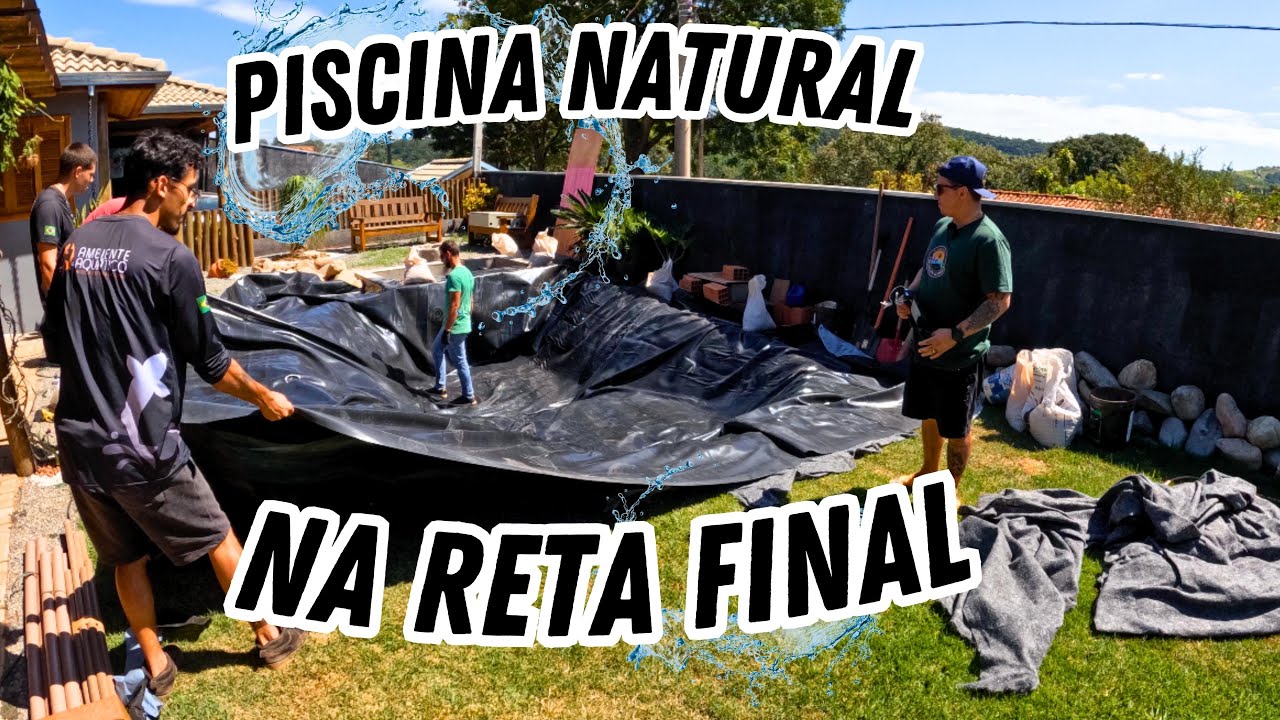 FASE FINAL DA PISCINA NATURAL COM PEIXES E OS MELHORES EQUIPAMENTO DO MERCADO !