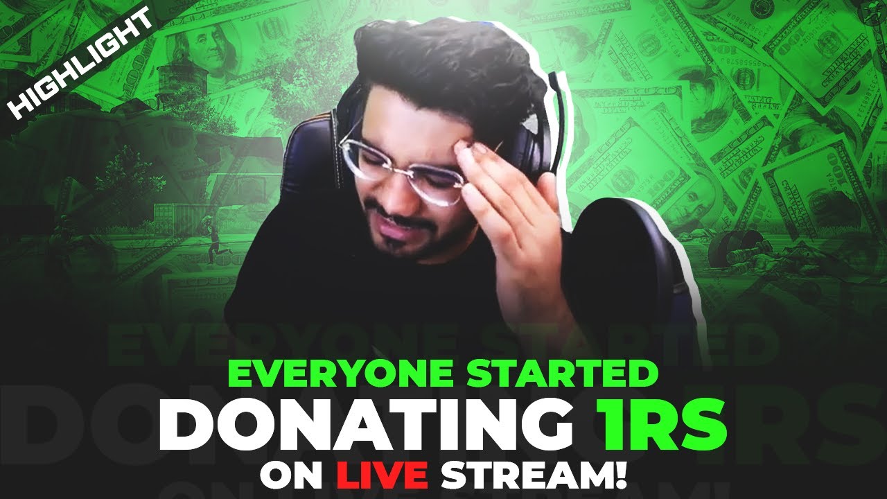 EVERYONE STARTED DONATING 1rs ON LIVE STEAM! 😤 🤬 || PUBG MOBILE FUNNY HIGHLIGHTS!  🤩