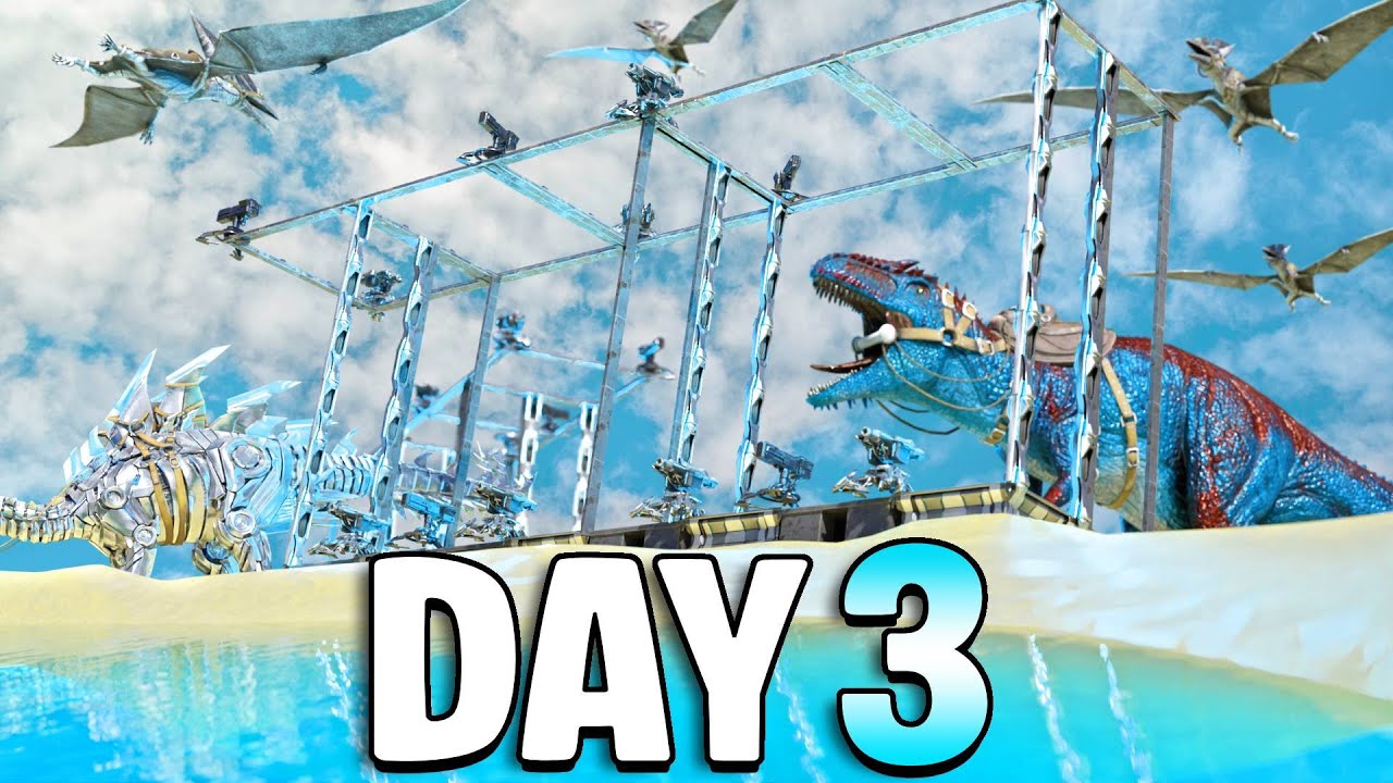Defending My Desert Pool Cave Against My GREATEST Enemys - Ark PvP