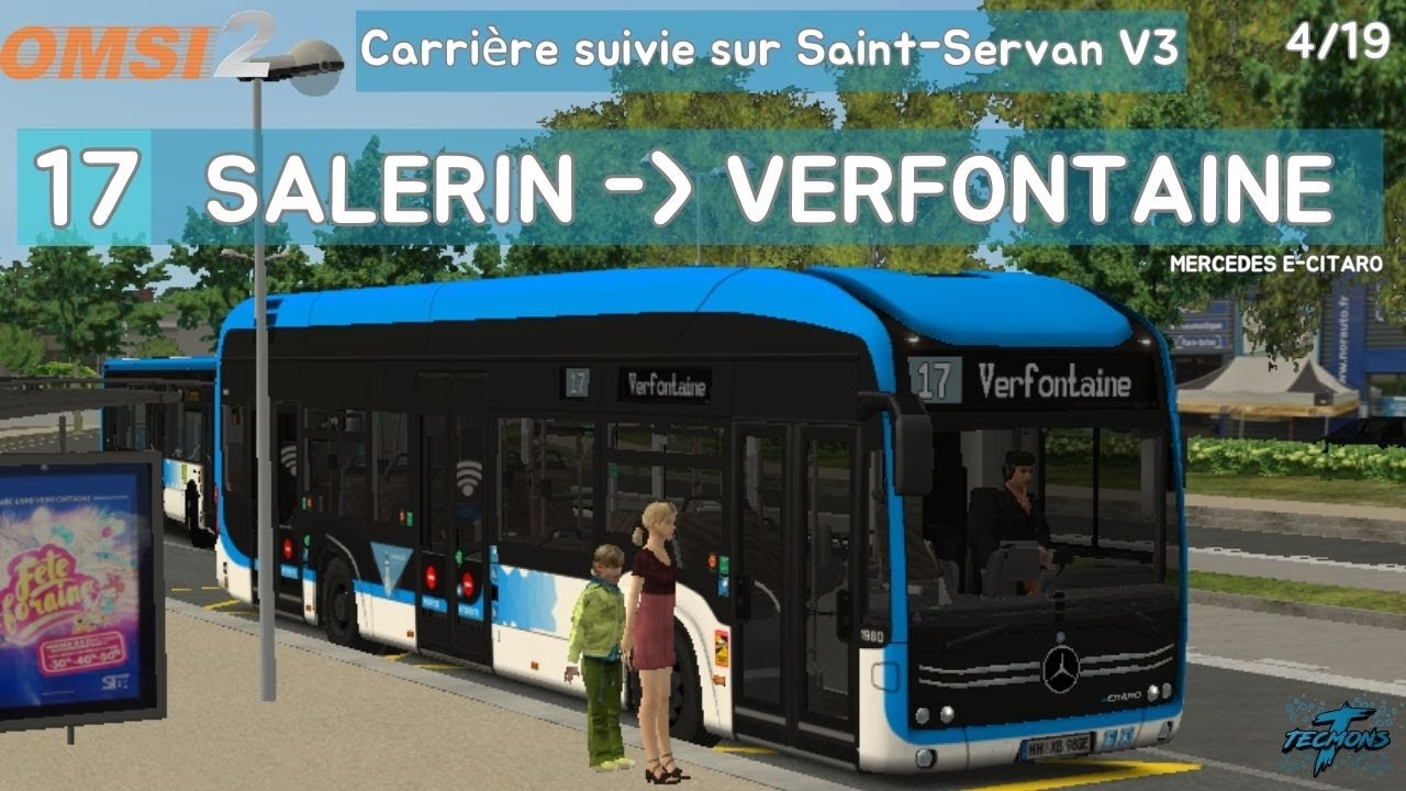 17: Salérin à Verfontaine | Carrière suivie sur St-Servan V3 4/19 | OMSI 2