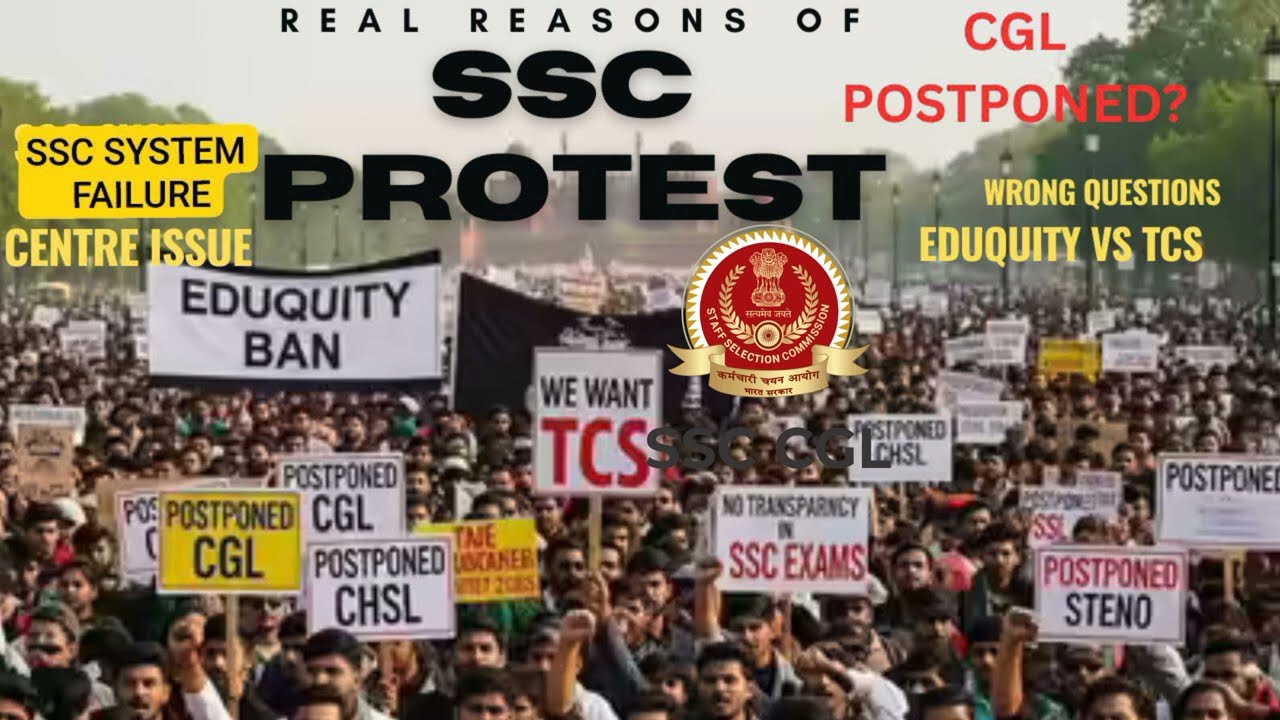 SSC PROTEST REALITY | CGL POSTPONED |EDUQUITY /TCS #ssc#protest#ssccgl#exam#youtube#viral#subscribe 