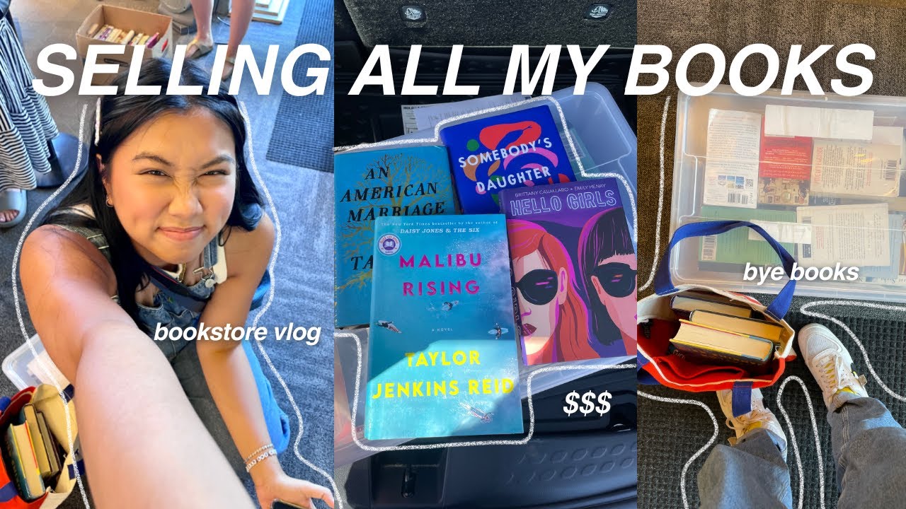 SELLING ALL MY BOOKS + bookstore vlog