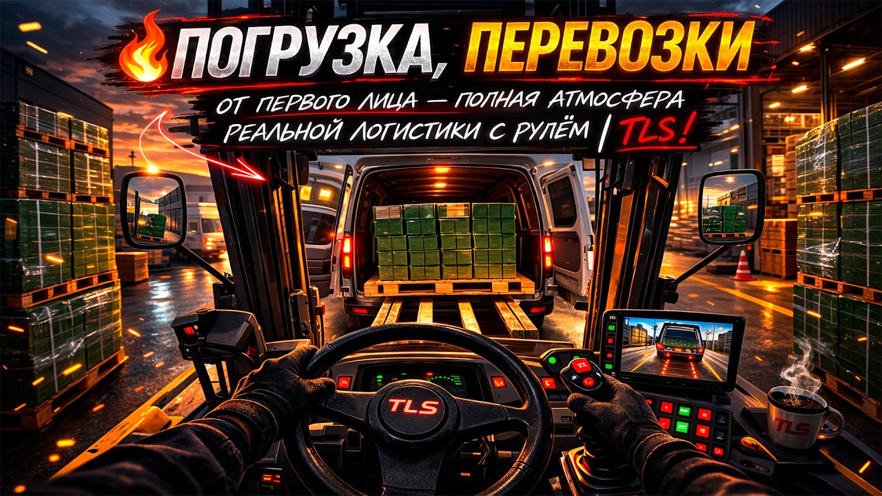 ⚙ Реальная логистика и перевозки управление грузами, парковка и маршруты полностью из кабины с рулём
