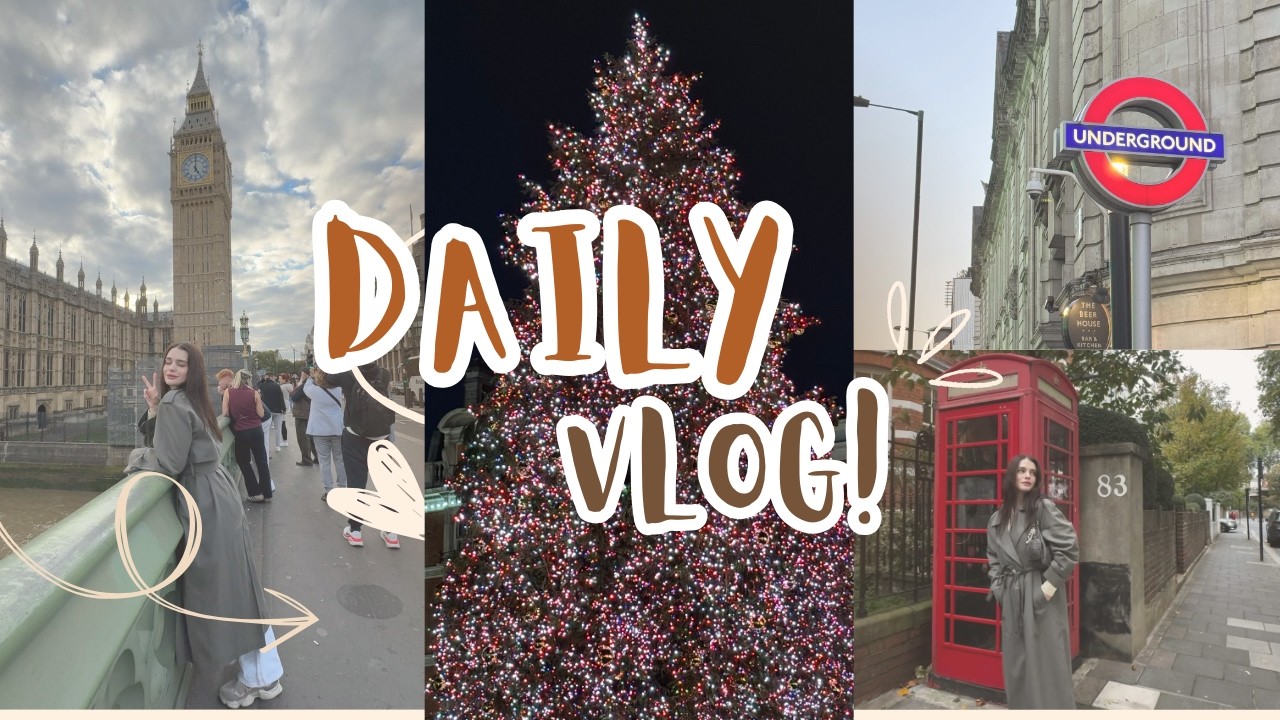 LONDON vlog 🇬🇧Every Day Moments, Cozy Walk, Grocery Shopping, Christmas Market