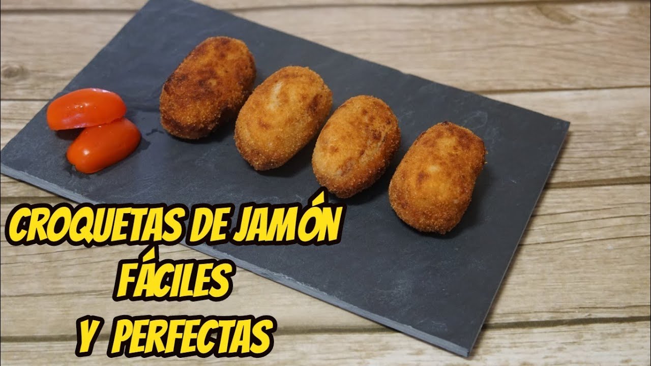 CROQUETAS DE JAMÓN PASO A PASO FÁCILES Y PERFECTAS