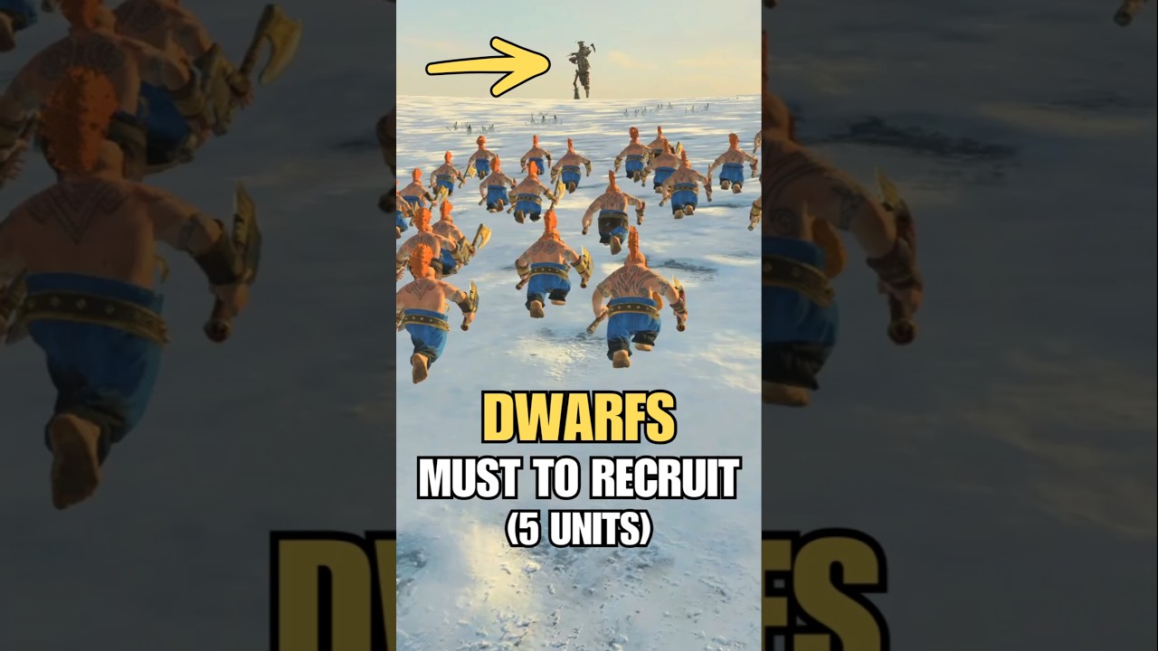 Top 5 Must to Recruit DWARFS Units 🛠 in Total War Warhammer 3