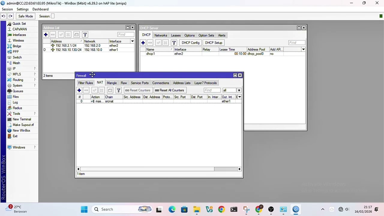 Tugas Penjelasan Materi Mikrotik