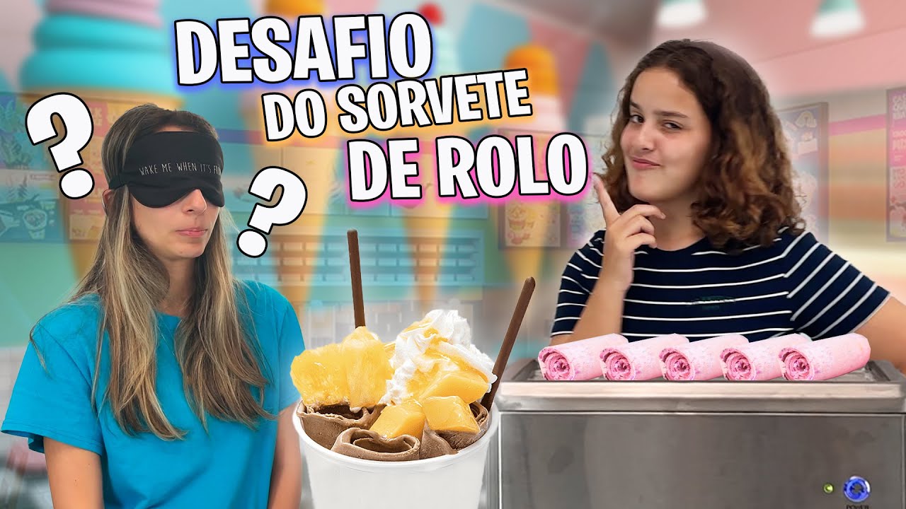 TENTE ADIVINHAR O SABOR DO SORVETE DE ROLO COM ​⁠