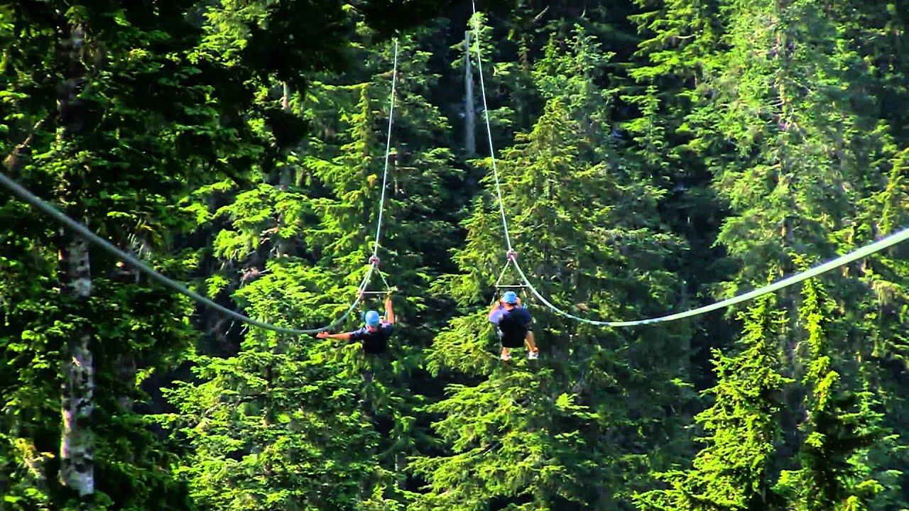 SUPER Fast Zip Line at 50 MPH