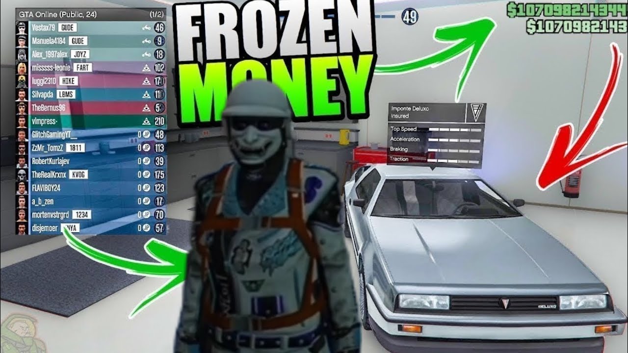 NEW COMO FAZER FROZEN MONEY NO GTA ONLINE FACIL E RÁPIDO APRENDA!!