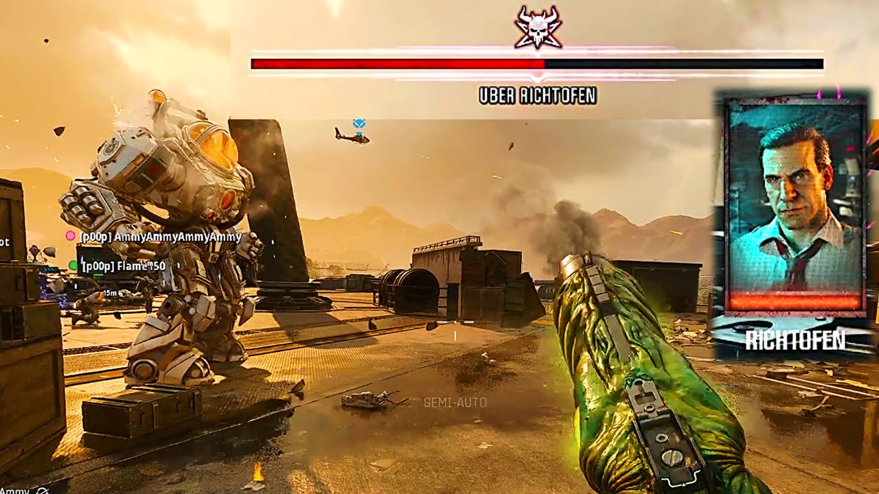 Reckoning Uber Richtofen BOSS Fight (Siding with SAM) Ending Cutscene (Black Ops 6 Zombies DLC 4)